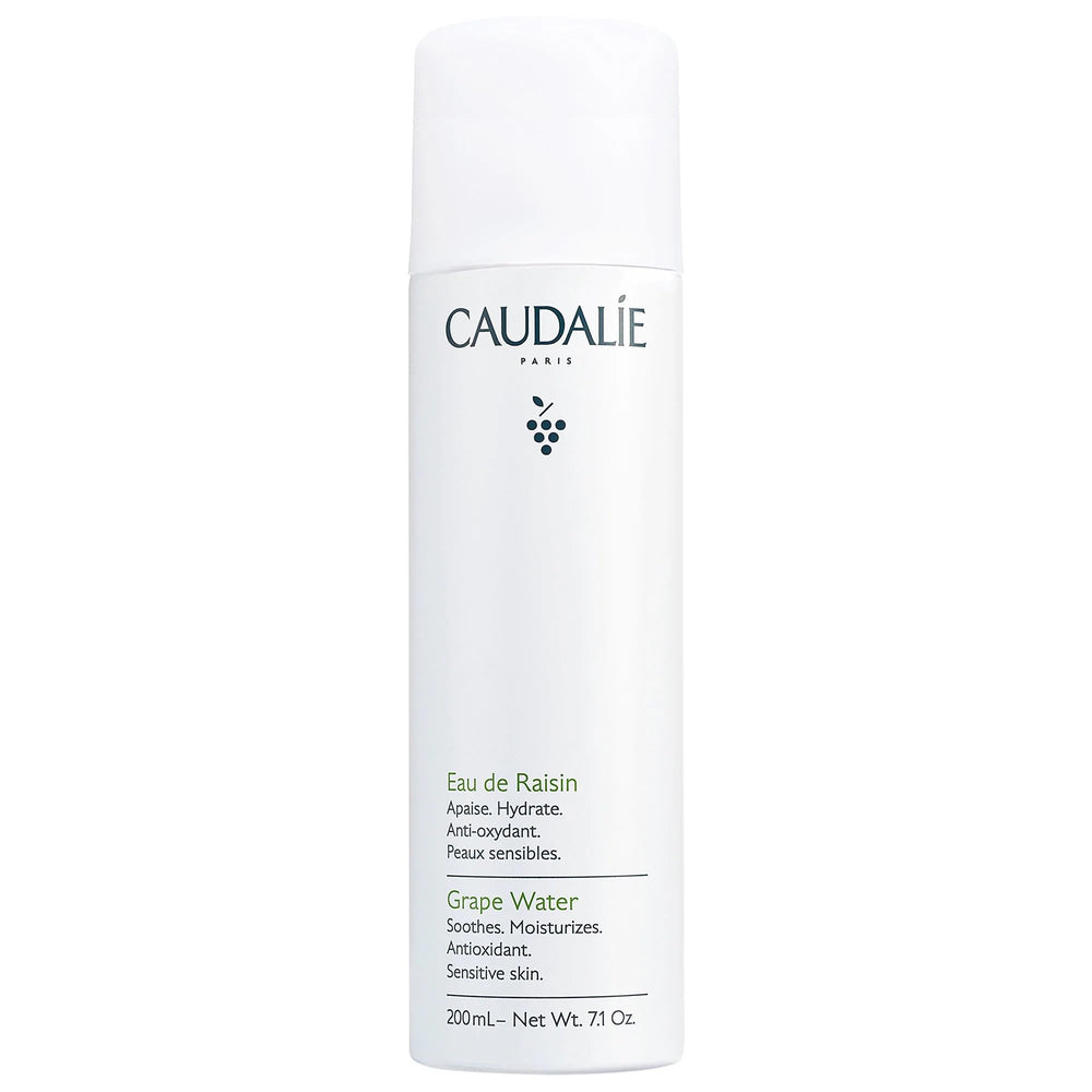 Caudalie Grape Water Mist bottle front showing refreshing hydration.