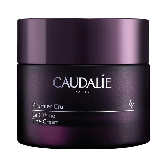 Caudalie Premier Cru cream jar close-up for daily anti-aging hydration