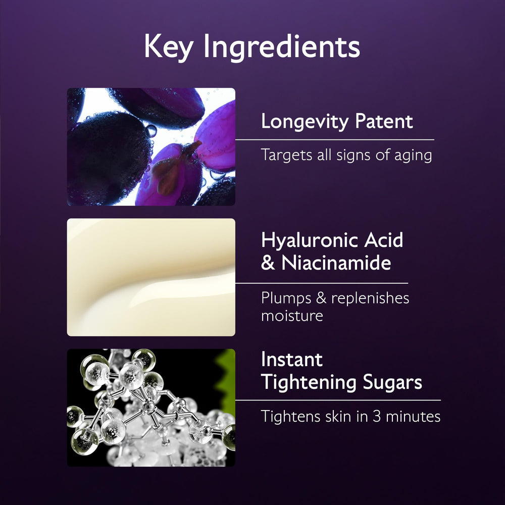 Caudalie Premier Cru serum label detail emphasizes Longevity Patent.