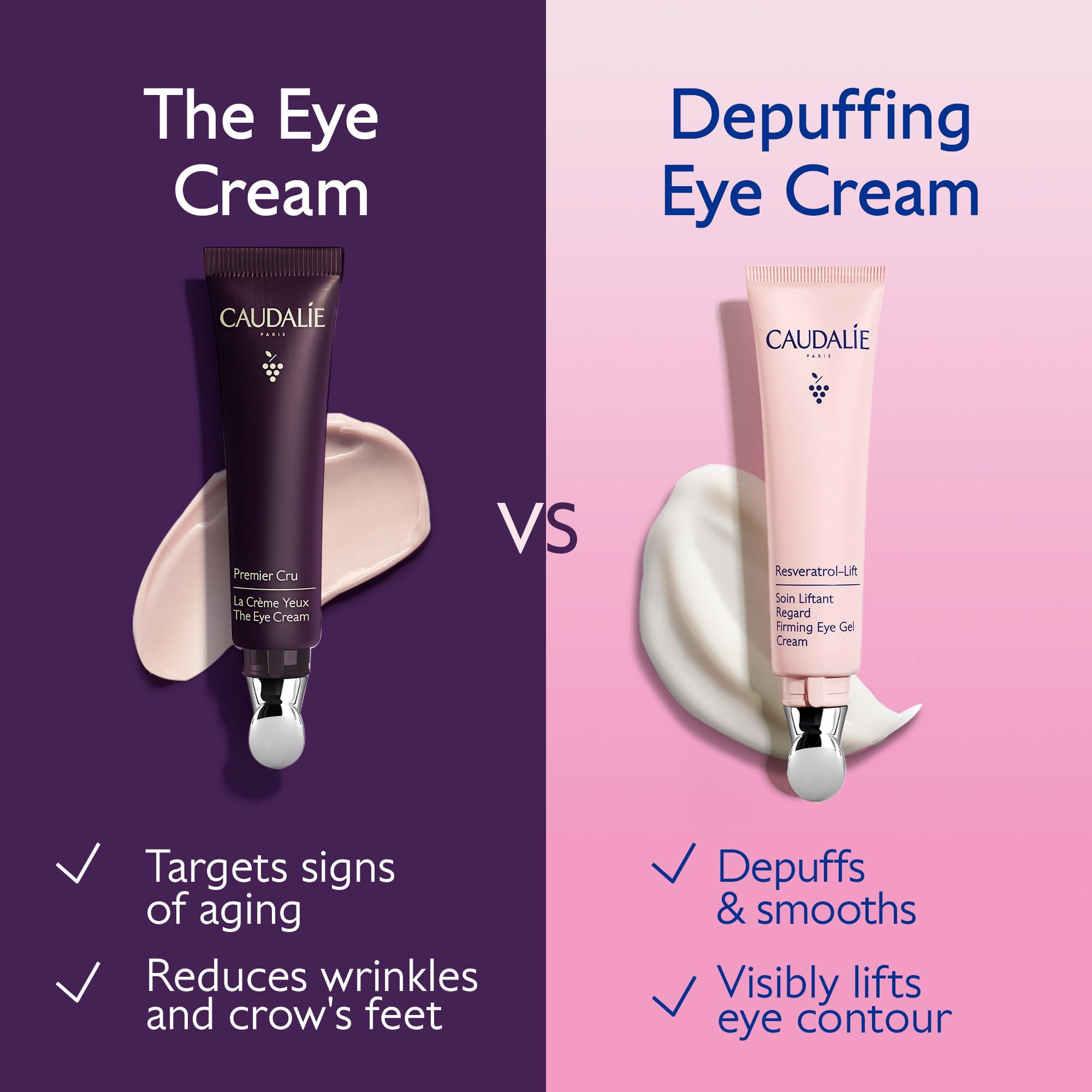 Caudalie Resveratrol-Lift eye gel hydrates with hyaluronic acid to keep the eye area soft.