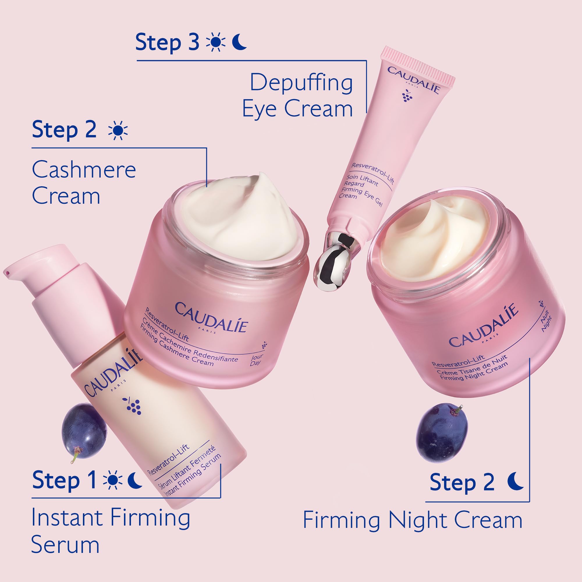 Caudalie Resveratrol-Lift eye gel features vegan collagen for smoothing the eyelids.