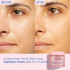 Caudalie Resveratrol-Lift refill pod exposed as part of the jar system