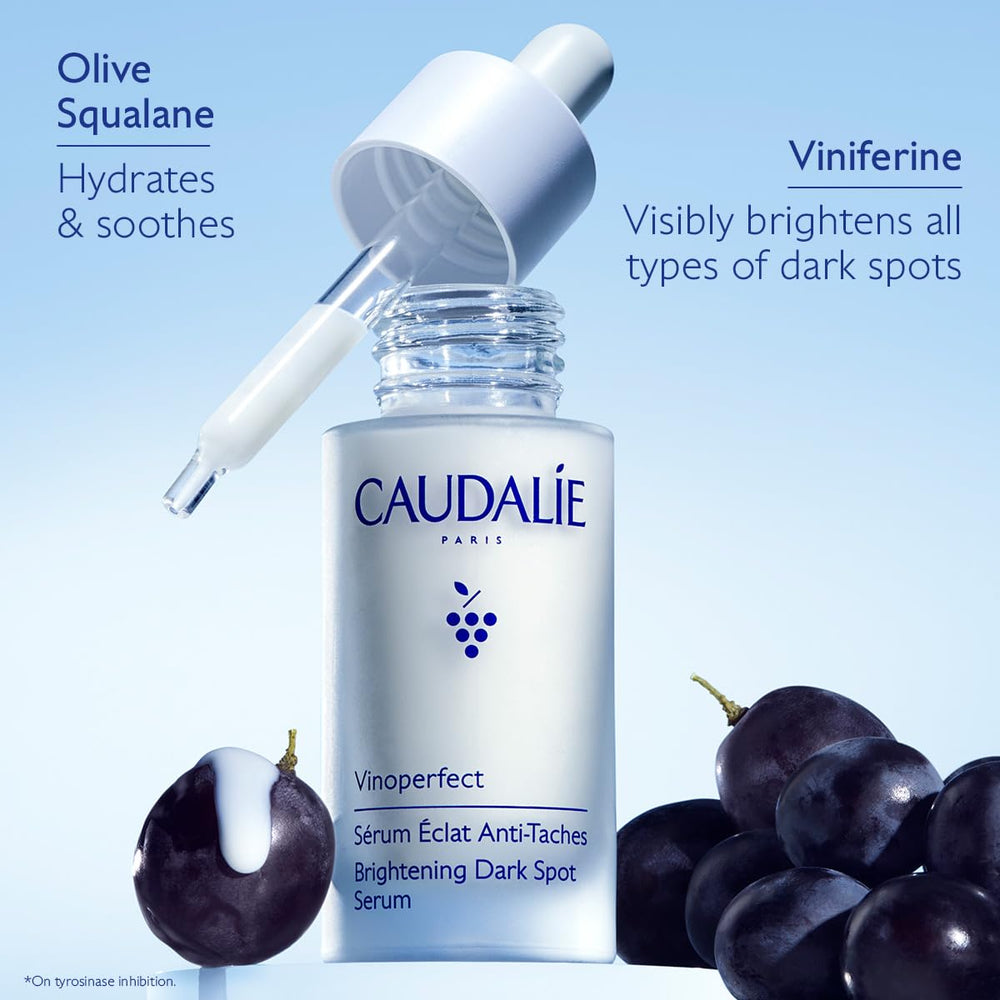 Caudalie sunscreen application demonstrating even coverage and UV protection.
