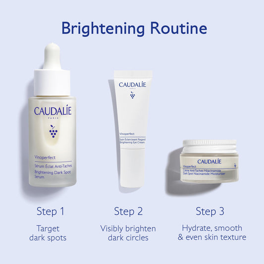 Caudalie travel-size skincare product-a for on-the-go brightening.