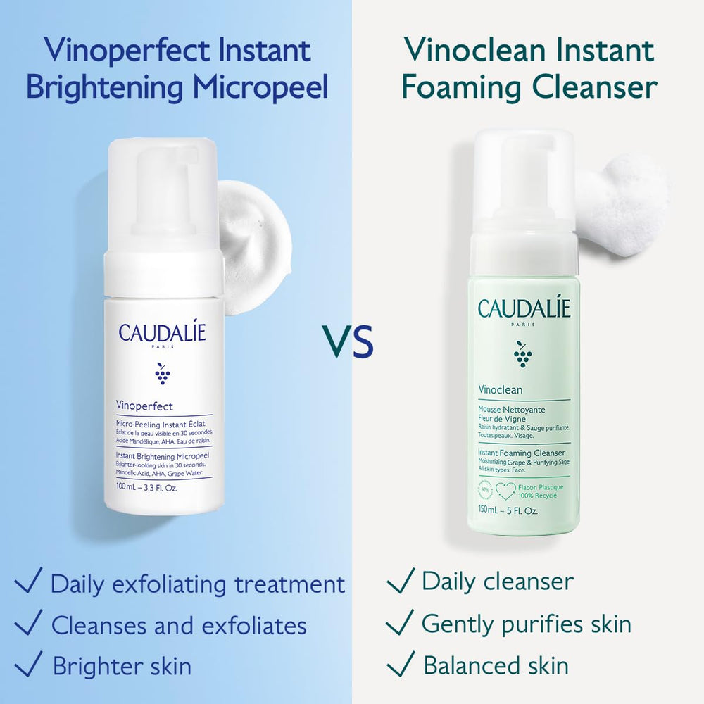 Caudalie Vinoperfect packaging box shot emphasizing premium skincare