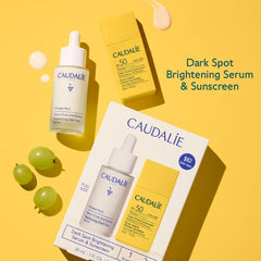 Caudalie Vinoperfect serum pump top for consistent application and brightening.
