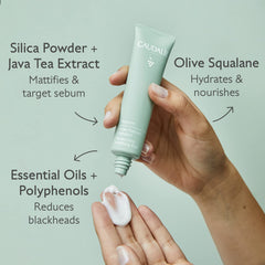 Caudalie Vinopure ingredient label highlighting grape polyphenols and olive squalane