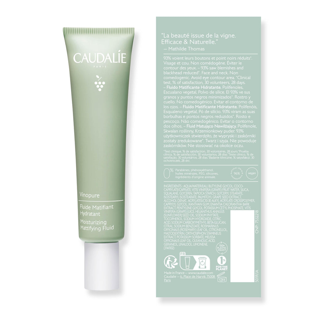 Caudalie Vinopure on shelf during skincare routine after serum