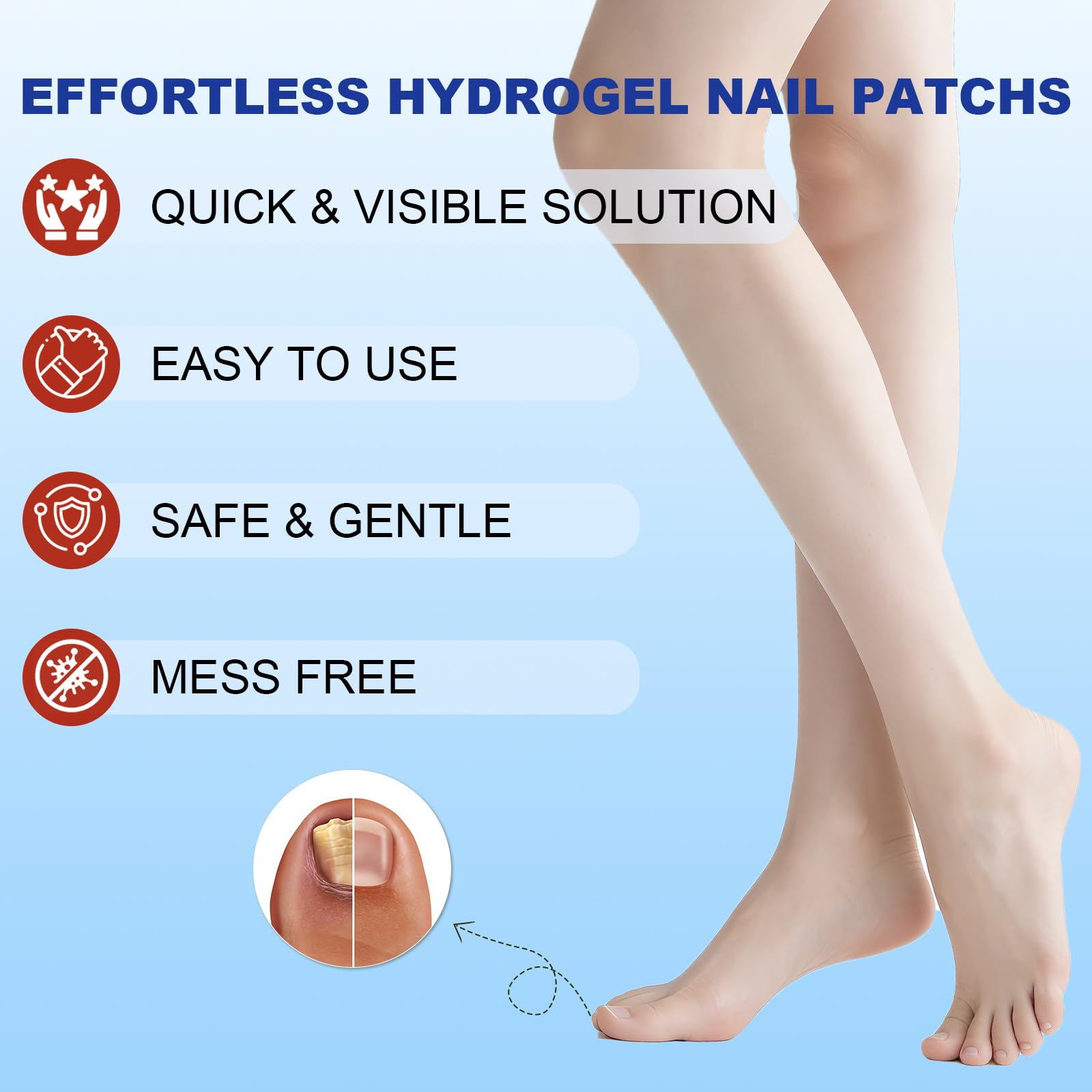 CauseYouLove patches easy to peel and apply on clean nails.