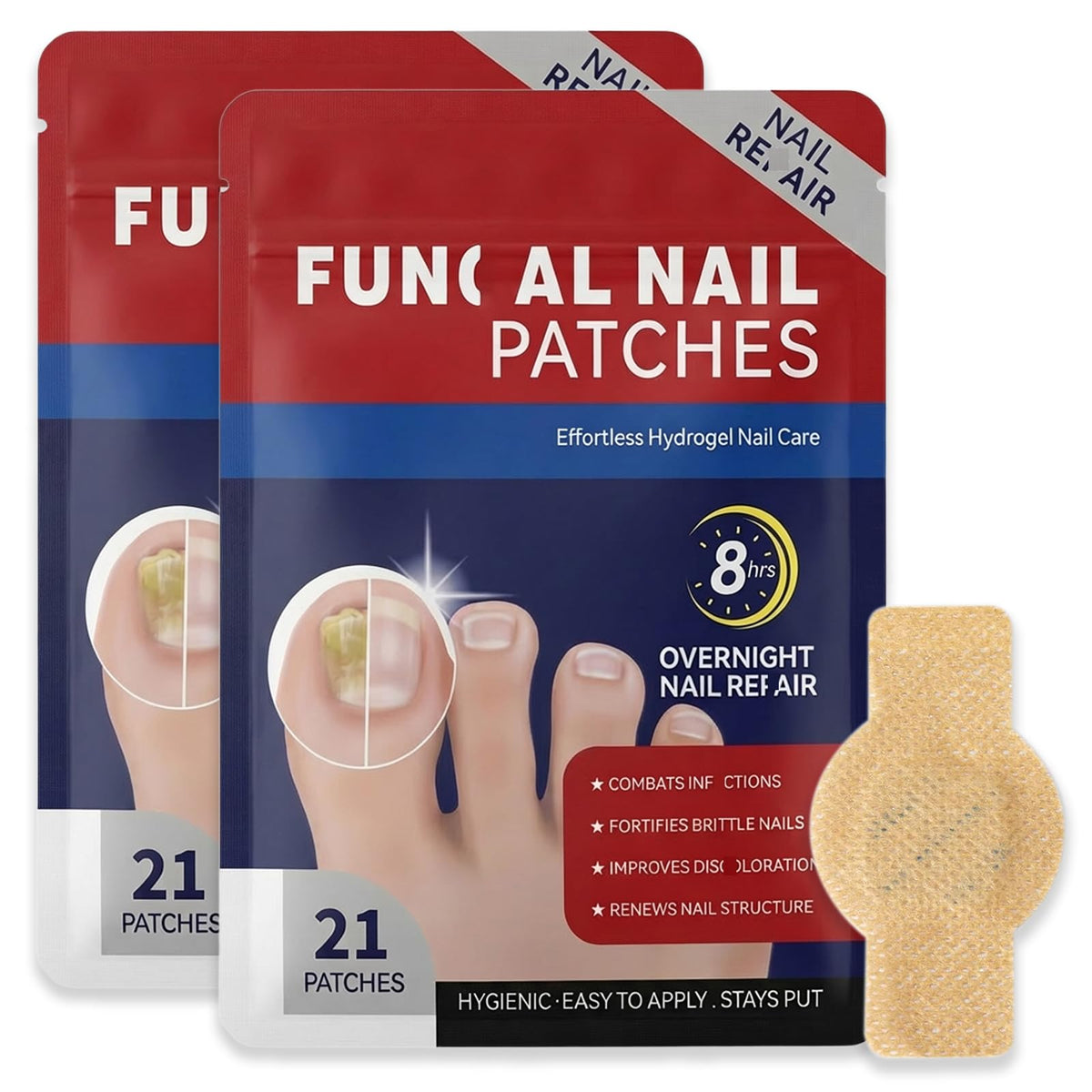 CauseYouLove nail patches for toenails—overnight application for refreshed nails.