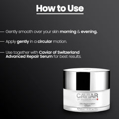 Caviar of Switzerland apply-moisturizer-routine shows smooth daily use.