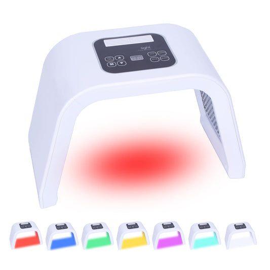Caweiya 7 Color LED Face Mask front view for at home skin rejuvenation