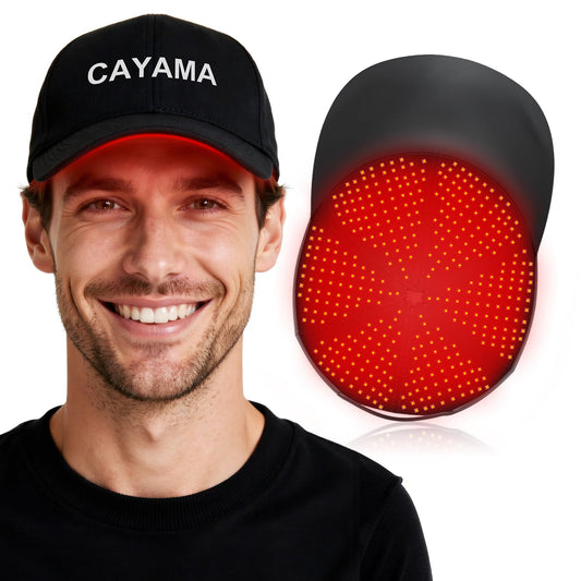 CAYAMA red light cap with full scalp coverage supports a consistent hair growth appearance