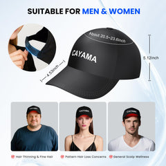 CAYAMA adjustable fit cap comfortable on various head shapes
