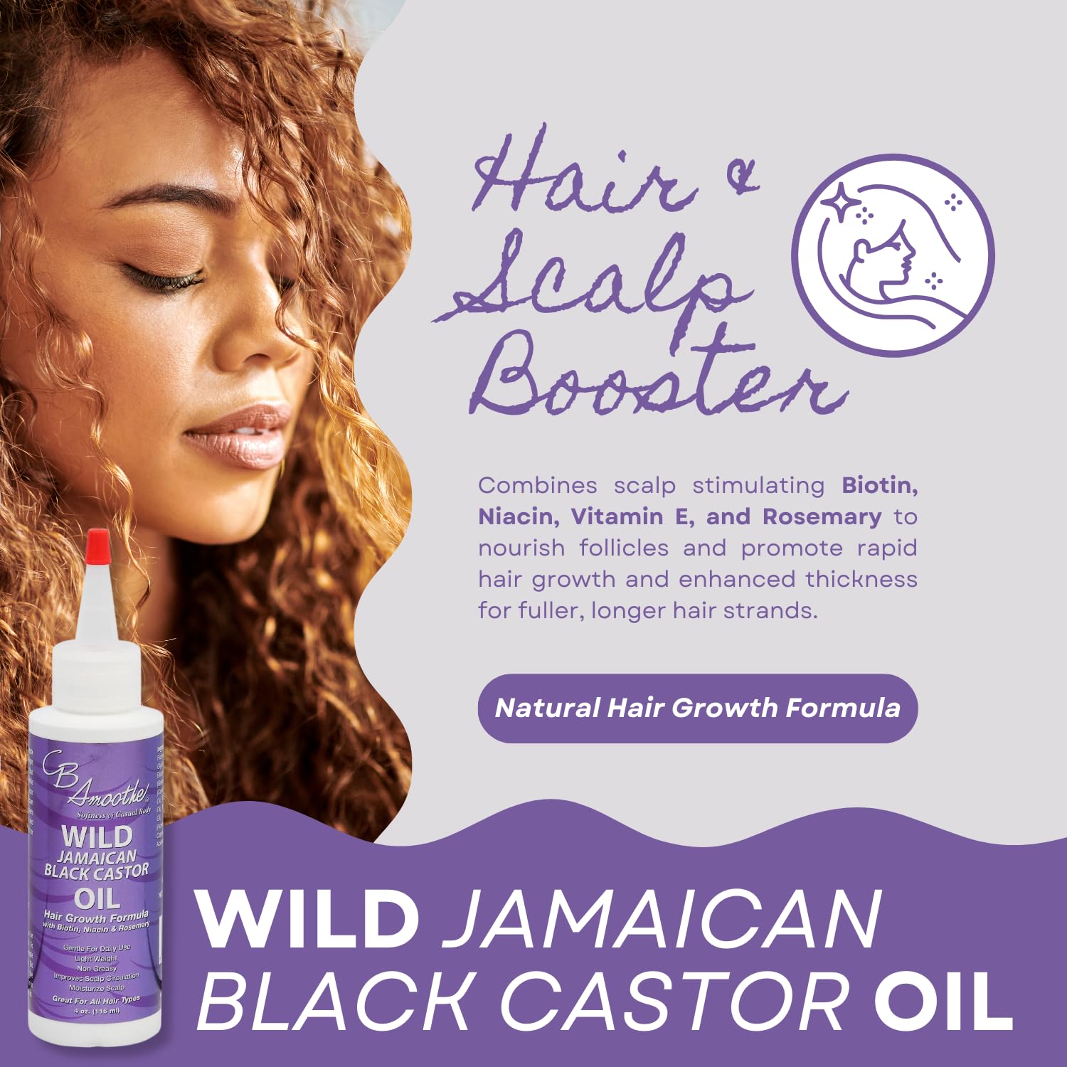 CB SMOOTHE 2-pack box showing convenient daily supply for hair nourishment.