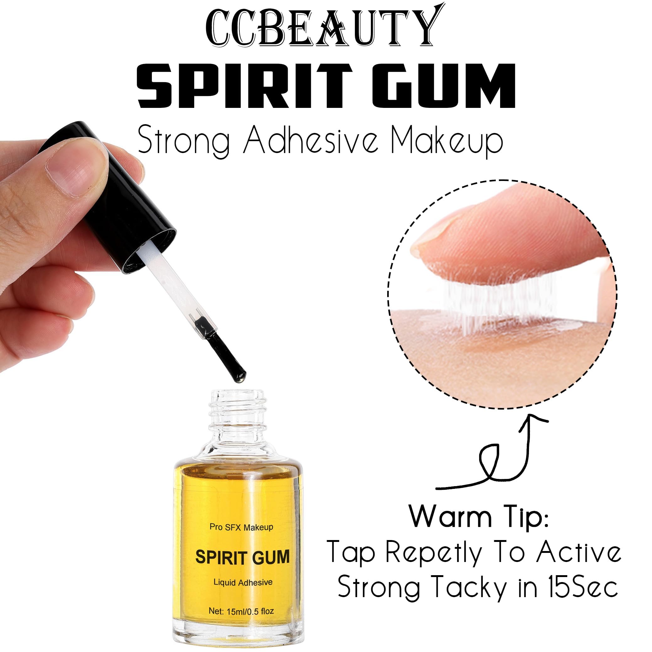 CCbeauty bald cap adhesion demo for durable stage-ready disguise