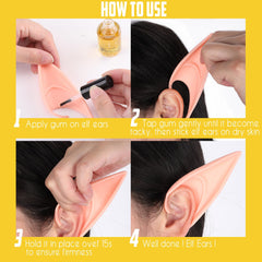 CCbeauty crepe hair beard attachment adds realistic facial hair