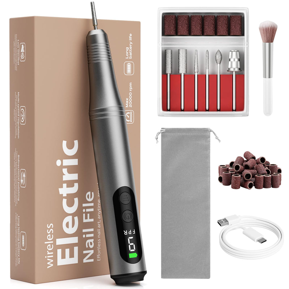 Ccigedy electric nail drill kit in action for at-home nail care