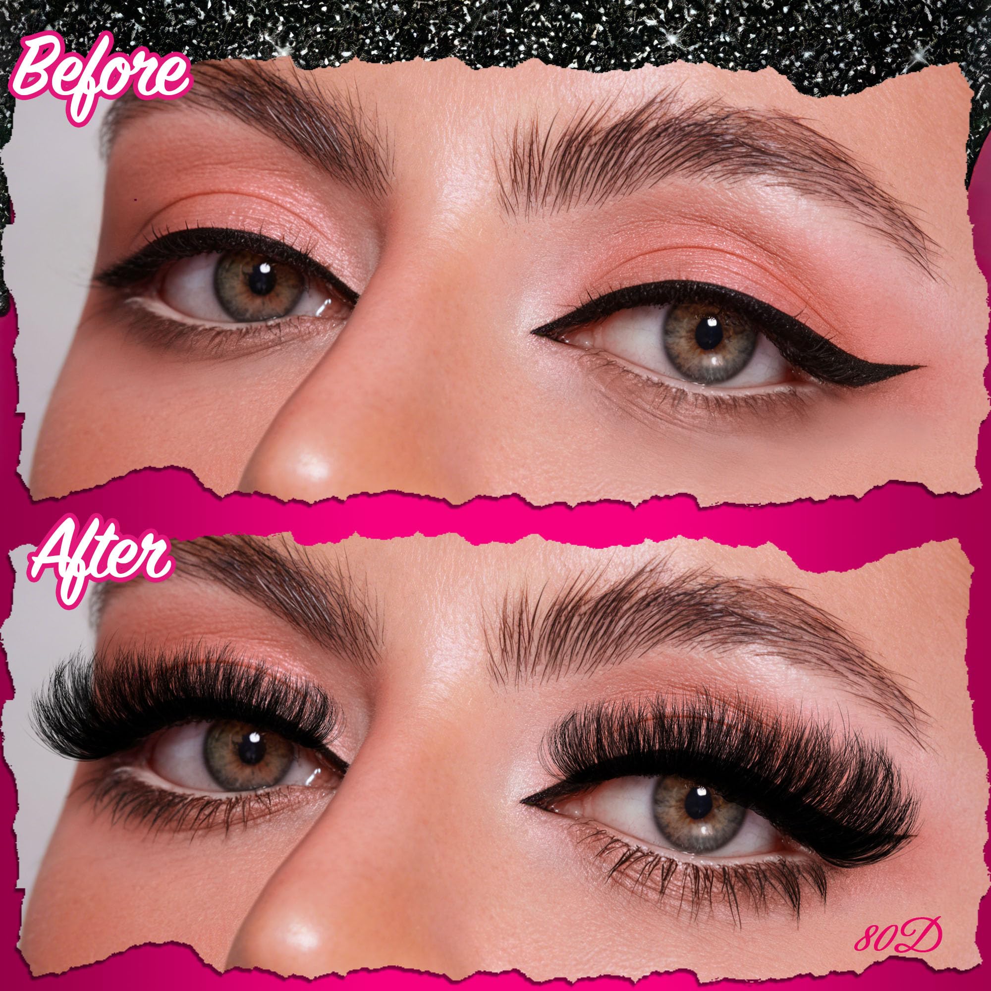 CCODDY 0.07mm lash fibers blend naturally for soft, real-looking lashes.