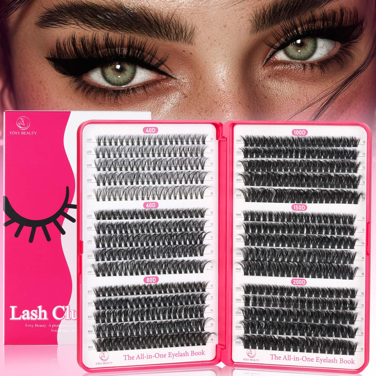 CCODDY Bombshell Plus packaging shows a complete DIY lash kit for home use.