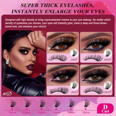 CCODDY Bombshell X 5D fluffy lashes highlighting natural volume and lift.