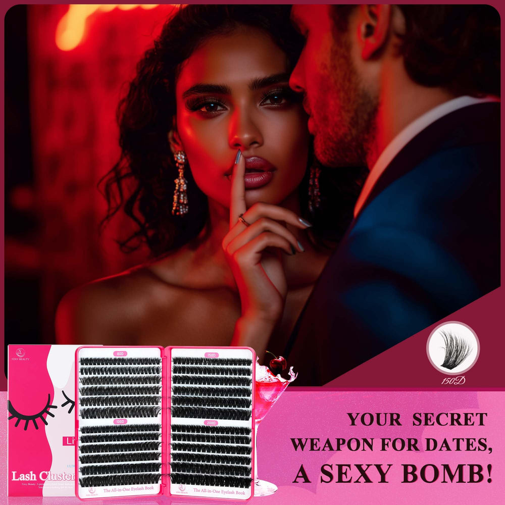 CCODDY Bombshell X at-home kit display for salon-like lash looks.