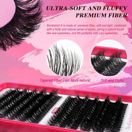 CCODDY Bombshell X D-curl lashes with perfect arc for defined eyes.