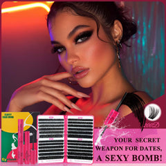 CCODDY Bombshell X ready-to-wear lashes demonstrate fast, seamless application.