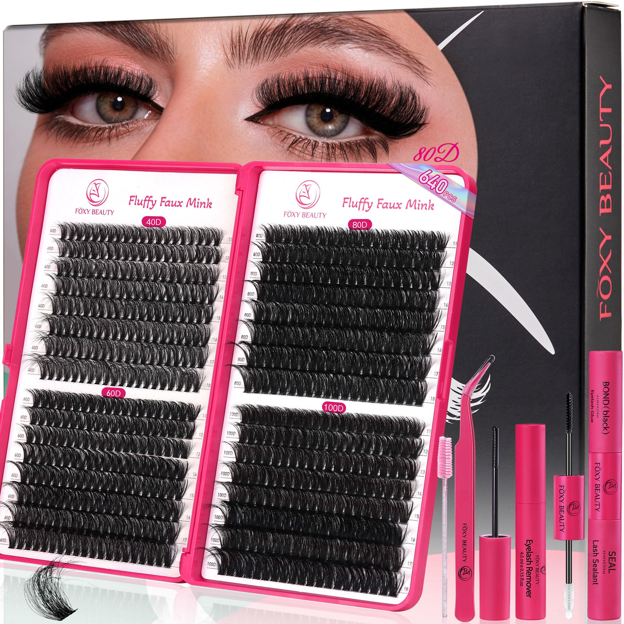 CCODDY fluffy lash clusters 11-18mm focus for fuller daytime look.