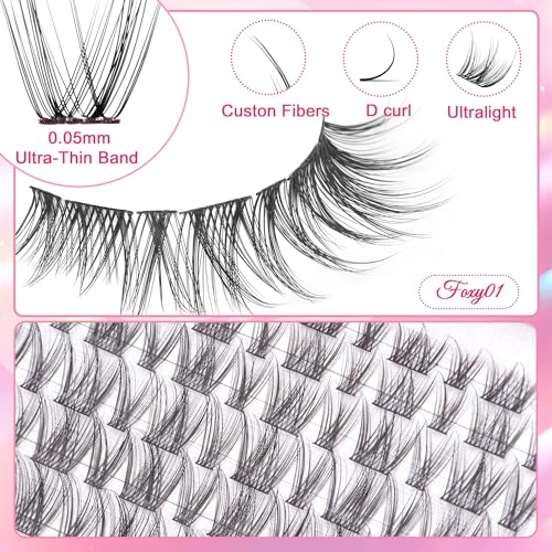 CCODDY lash clusters 5-styles 8-16mm for versatile eye looks.