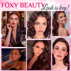CCODDY fox-eye design lash clusters blend lengths for dimension.