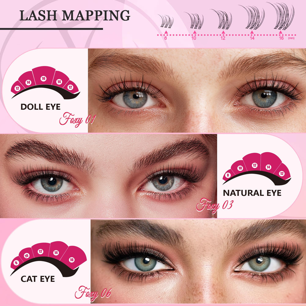 CCODDY Nova 0-05mm invisible band blends seamlessly with natural lash line