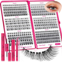 CCODDY Nova Lash Clusters 360-pcs packaging highlights value and complete kit contents