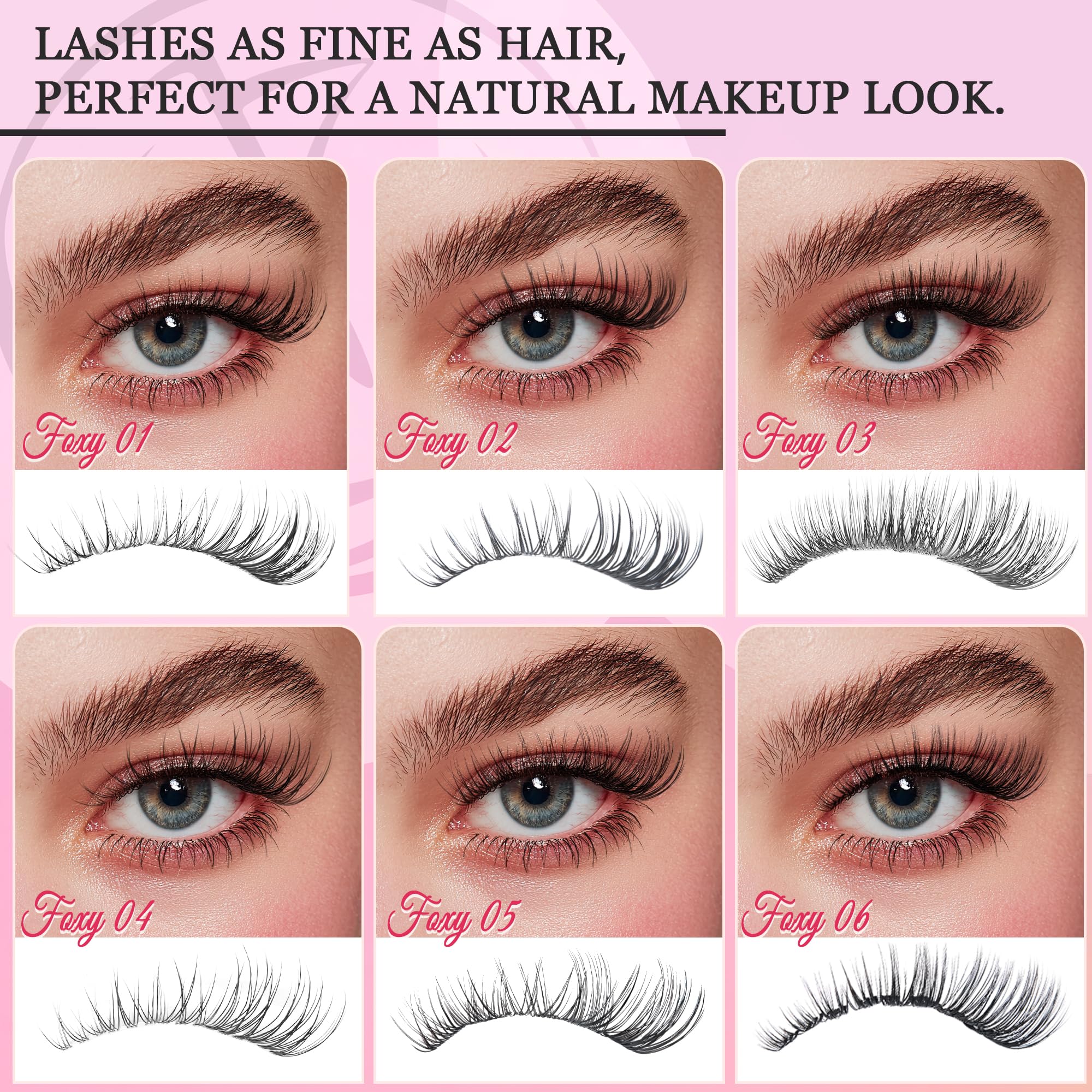 CCODDY Nova Lightweight fibers deliver natural-looking wispy lashes