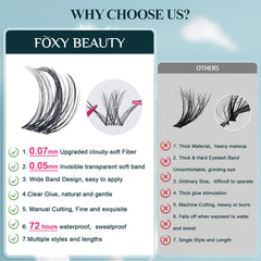 CCODDY Vasa Muse Lash Clusters 360 pcs per book for quick full-lash looks.