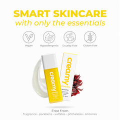 C Creamy Skincare barrier support visual on skin