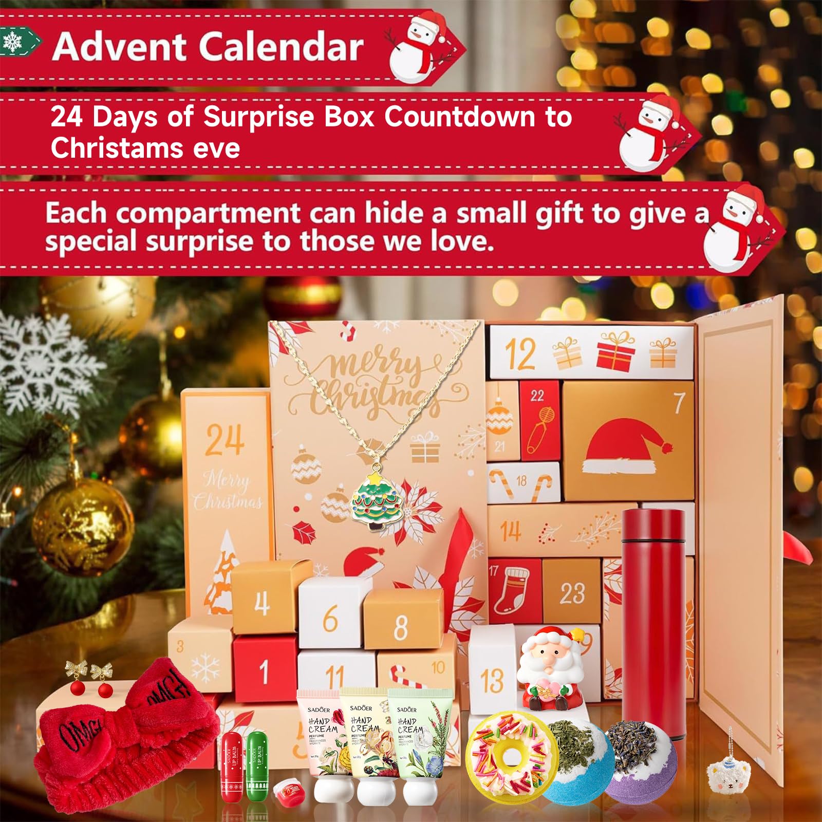 Cdixt Advent Calendar 2025 bath salt balls for soothing, spa-like bath moments.