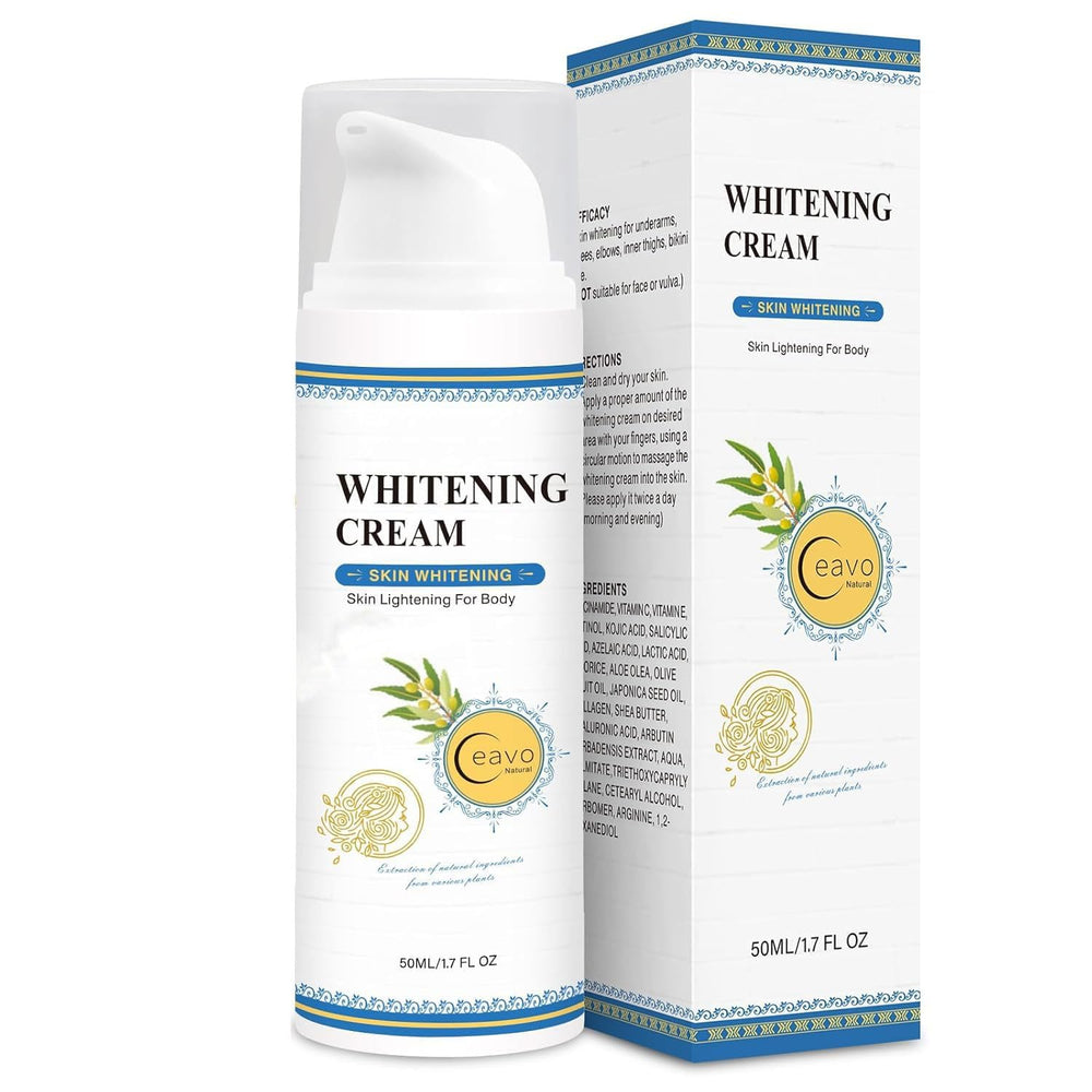 Ceavo Skin Whitening Cream swatch on skin showing even blending
