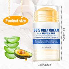Cecurpo anti-cracking foot cream creamy texture for smoother heels.