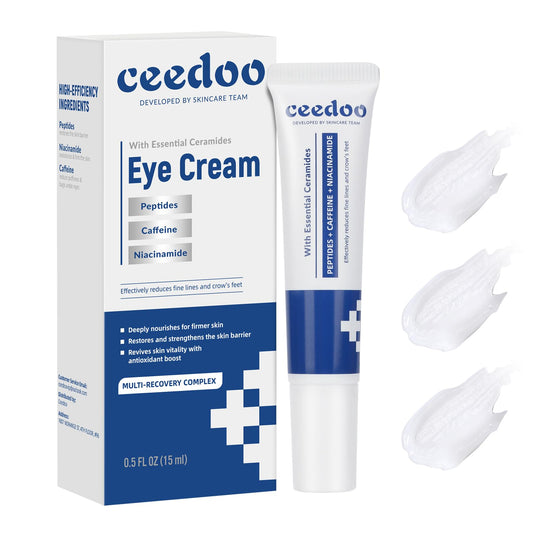 Ceedoo Eye Cream smooths wrinkles around the eyes for a refreshed look