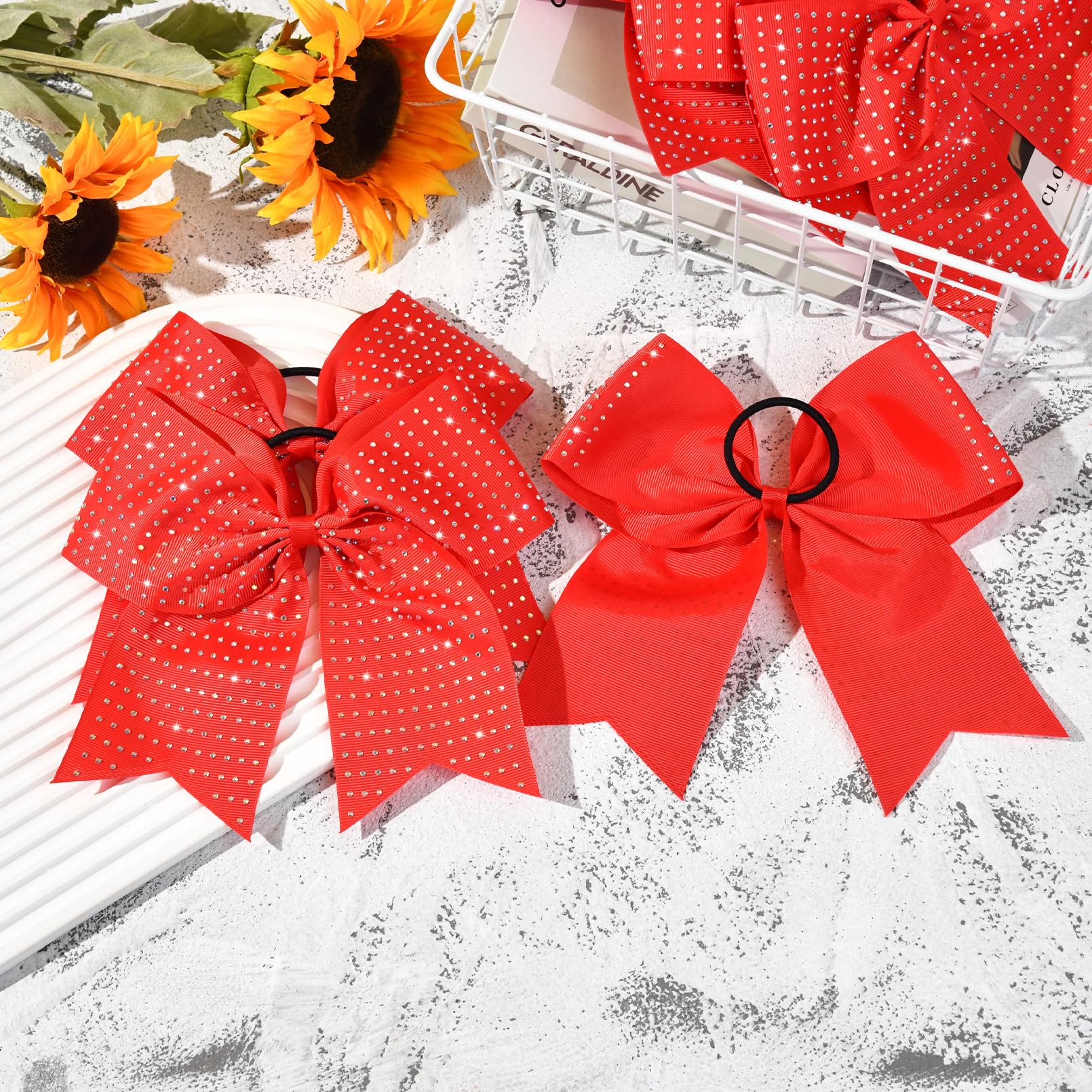 CEELGON gift-ready cheer bows set perfect for young athletes