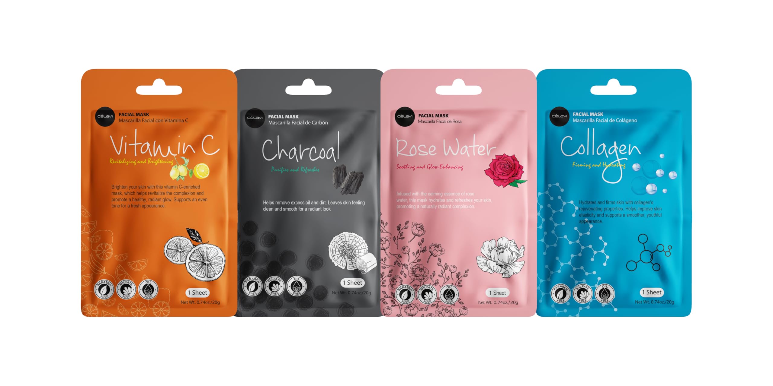 Celavi hydrating mask in use illustrating refreshing moisture boost