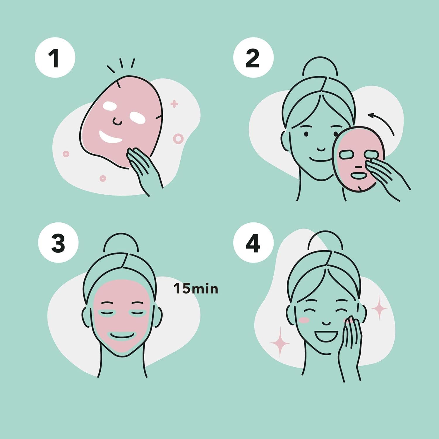 Celavi Korean sheet masks texture and soft fabric for comfort.