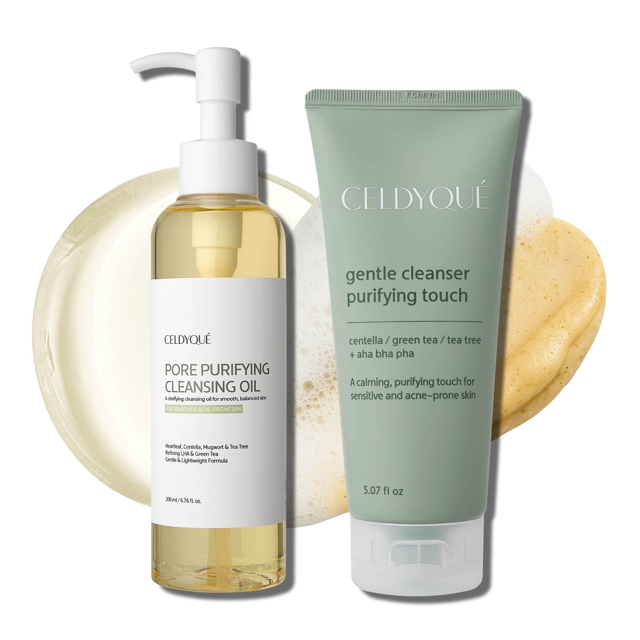CELDYQUE oil cleanser visual melts makeup for a gentle start