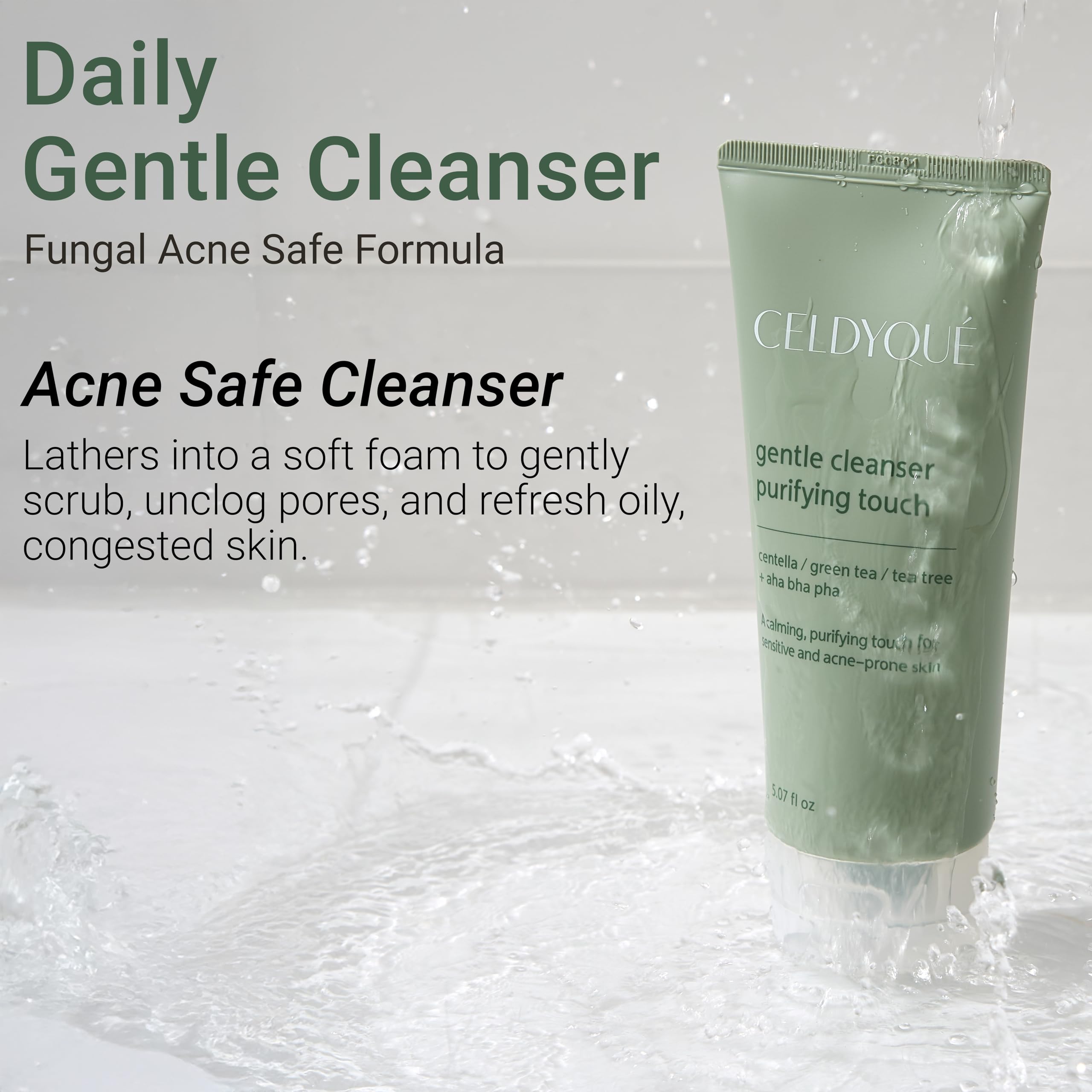 CELDYQUE free from sulfates, parabens, artificial dyes, and fragrances