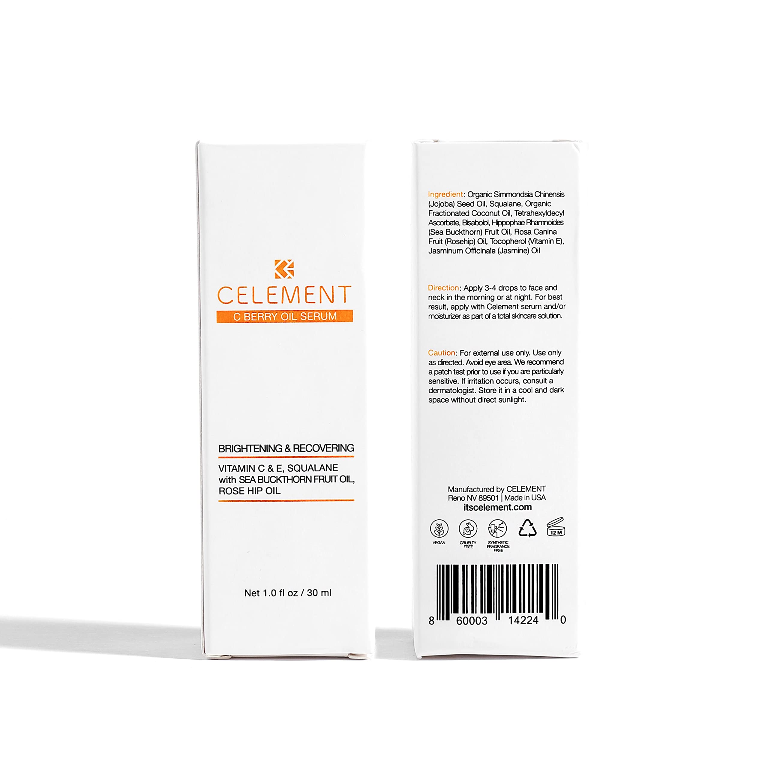Celement serum delivers subtle glow after quick absorption.