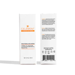Celement serum delivers subtle glow after quick absorption.