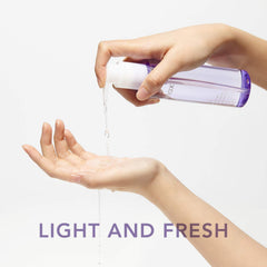 Emulsion closeup of Celimax Derma Nature Fresh cleansing oil showing light texture