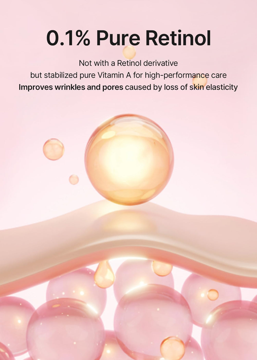 Celimax Vita A Retinol Shot application scene implies smoothing during late-night routine