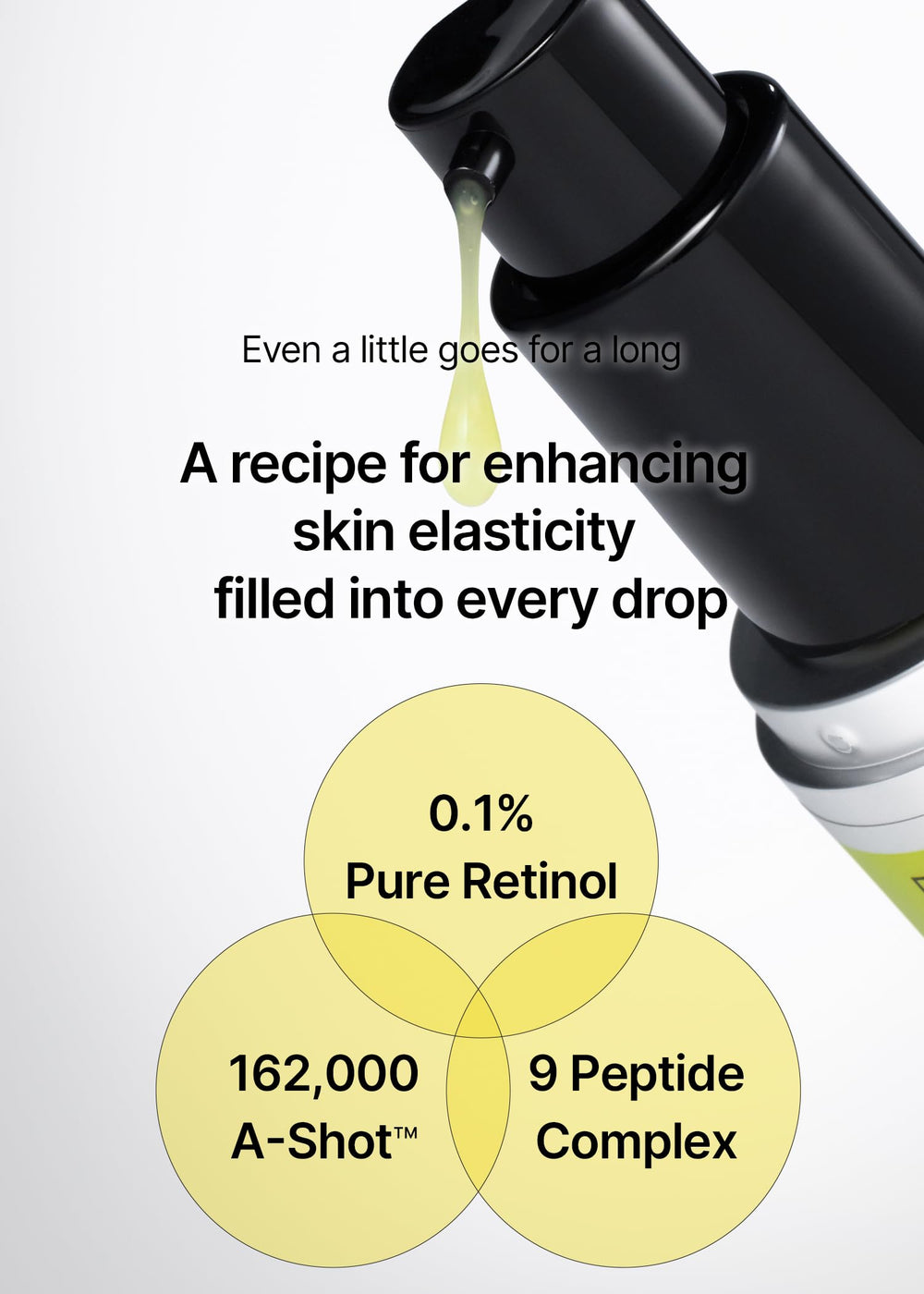 Celimax Vita A Retinol Shot vial with soft focus hints micro-particle absorption benefits